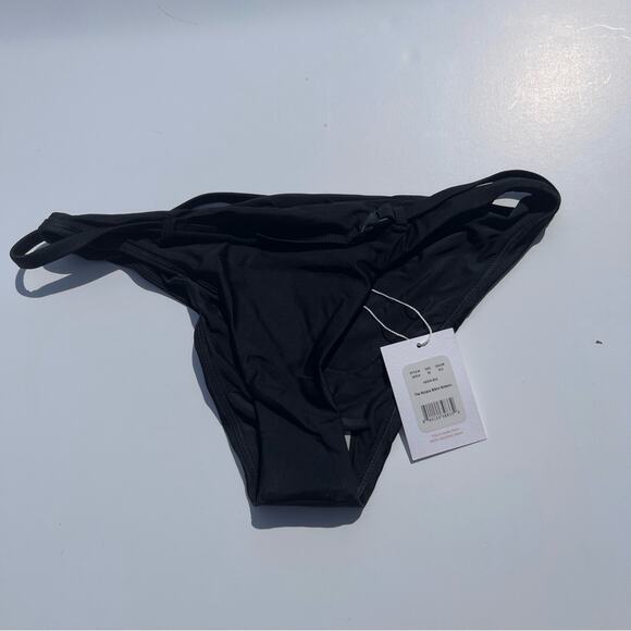Andie Swim The Riviera Bikini Bottom BLACK XS 90s Vibe - Picture 2 of 15